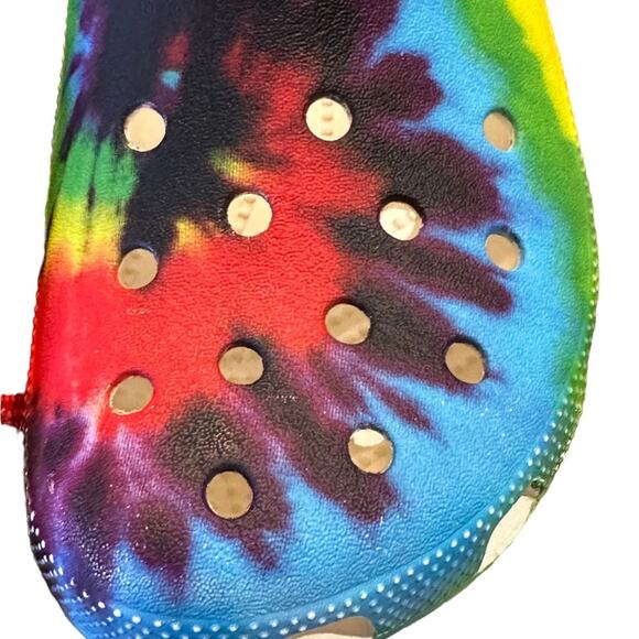 CROCS Tie DyeMens Size 7 Women’s 9 Rubber Clogs - Picture 7 of 8